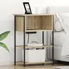 vidaXL Cabinet de chevet Chêne sonoma 55 x 31 x 76 cm