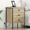 vidaXL Cabinet de chevet avec tiroir Chêne sonoma 42 x 41 x 61 cm