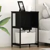 vidaXL Cabinet de chevet Chêne noir 38 x 31 x 61 cm Bois d'ingénierie