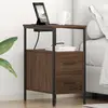 vidaXL Armoires de chevet 2 pcs Chêne marron 30 x 48 x 61 cm