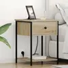 vidaXL Cabinet de chevet avec tiroir Chêne sonoma 42 x 41 x 56 cm