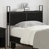 vidaXL Tête de lit de rangement Chêne noir 100 cm Bois d'ingénierie