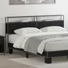 vidaXL Tête de lit de rangement Chêne noir Bois d'ingénierie