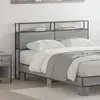 vidaXL Tête de lit de rangement Gris sonoma 140 cm Bois d'ingénierie