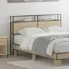 vidaXL Tête de lit de rangement Chêne Sonoma 160 cm Bois d'ingénierie