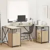 vidaXL Bureau Chêne Sonoma 182 x 101 x 87.5 cm Bois d'ingénierie