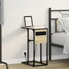 vidaXL Table de chevet Chêne sonoma 41.5 x 26 x 60.5 cm