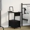 vidaXL Cabinet de chevet Chêne noir 60 x 30 x 61 cm Bois d'ingénierie