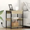 vidaXL Cabinet de chevet Chêne sonoma 41 x 31 x 51 cm