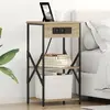 vidaXL Cabinet de chevet avec étagère Chêne Sonoma 41 x 31 x 76 cm