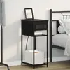 vidaXL Vidaxl Cabinet De Chevet Chêne Noir 28.1 X 40.9 X 75 Cm
