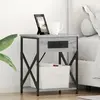 vidaXL Cabinet de chevet Gris sonoma 41 x 31 x 51 cm Bois d'ingénierie