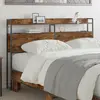 vidaXL Tête de lit de rangement Chêne fumé 150 cm Bois d'ingénierie