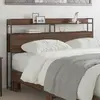 vidaXL Tête de lit de rangement Chêne marron 120 cm Bois d'ingénierie