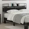 vidaXL Tête de lit de rangement Chêne noir 140 cm Bois d'ingénierie