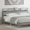 vidaXL Tête de lit de rangement Sonoma gris 180 cm Bois d'ingénierie