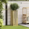 vidaXL Caisses de plantation Marron 33 x 33 x 85 cm Pinède imprégnée
