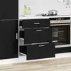 vidaXL Meuble de cuisine bas Riga Chêne noir 60 x 46 x 81,5 cm