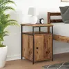 vidaXL Cabinet de chevet Vieux bois Bois d'ingénierie
