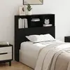 vidaXL Cabinet de Tête de Lit Chêne noir 100 x 19 x 103.5 cm
