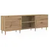 vidaXL Meuble TV chêne artisanal 150 x 30 x 50 cm Bois d'ingénierie