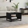 vidaXL Table basse Chêne noir 60 x 50 x 40 cm Bois d'ingénierie