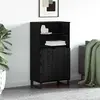 vidaXL Haut Armoire Noir 60 x 36 x 110 cm Bois d'ingénierie