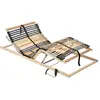vidaXL Sommier à lattes Marron 80 x 190 cm Bois de hêtre massif