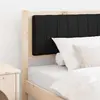 vidaXL Tête de lit capitonnée avec tête de lit Marron 90 cm Pin massif