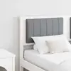 vidaXL Tête de lit capitonnée avec tête de lit Blanc 135 cm Pin massif