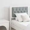vidaXL Tête de lit Autre Blanc et gris clair 150 cm Bois massif en pin