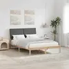 vidaXL Cadre de lit avec tête de lit Marron 135 x 190 cm Pin massif
