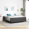 vidaXL Cadre de lit Gris foncé 180 x 200 cm Tissu en velours côtelé