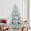 vidaXL Arbre de Noël Artificiel Moderne à Charnières Flocké avec Neige