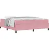 vidaXL Cadre de lit Autre Rose et blanc 180 x 200 cm Velours