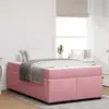 vidaXL Cadre de lit avec matelas Autre Rose 120 x 190 cm Velours