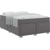 vidaXL Cadre de lit Autre Gris 160 x 200 cm Faux cuir