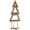 vidaXL Vidaxl Sapin De Noël Avec Support Marron 180 Cm Bois De Teck So...