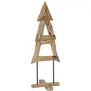 vidaXL Vidaxl Sapin De Noël Avec Support Marron 120 Cm Bois De Teck So...