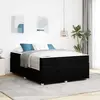 vidaXL Cadre de lit avec matelas Autre Noir 140 x 200 cm tissu