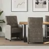 vidaXL Chaises de salle à manger 2 pcs Gris foncé 58 x 67 x 97 cm