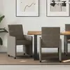 vidaXL Chaises de salle à manger 2 pcs Gris foncé 57 x 66 x 94 cm
