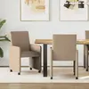 vidaXL Chaises de salle à manger 2 pcs Cappuccino 57 x 66 x 94 cm