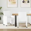 vidaXL Chaises de salle à manger 2 pcs Blanc 57 x 66 x 94 cm Faux cuir
