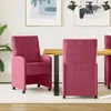 vidaXL Chaises de salle à manger 2 pcs Rouge bordeaux 58 x 67 x 97 cm