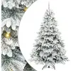 vidaXL Sapin de Noël artificiel avec 300 LED Vert 210 cm PE et PVC