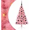 vidaXL Sapin de Noël artificiel pré-éclairé Rose 120 cm PVC