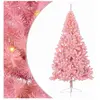 vidaXL Sapin de Noël avec des feux de cordes décoratifs Rose 240 cm