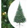 vidaXL Sapin de Noël artificiel pré-éclairé Vert 240 cm PVC