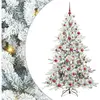 vidaXL Sapin de Noël Artificiel à Branches Articulées 180cm PVC